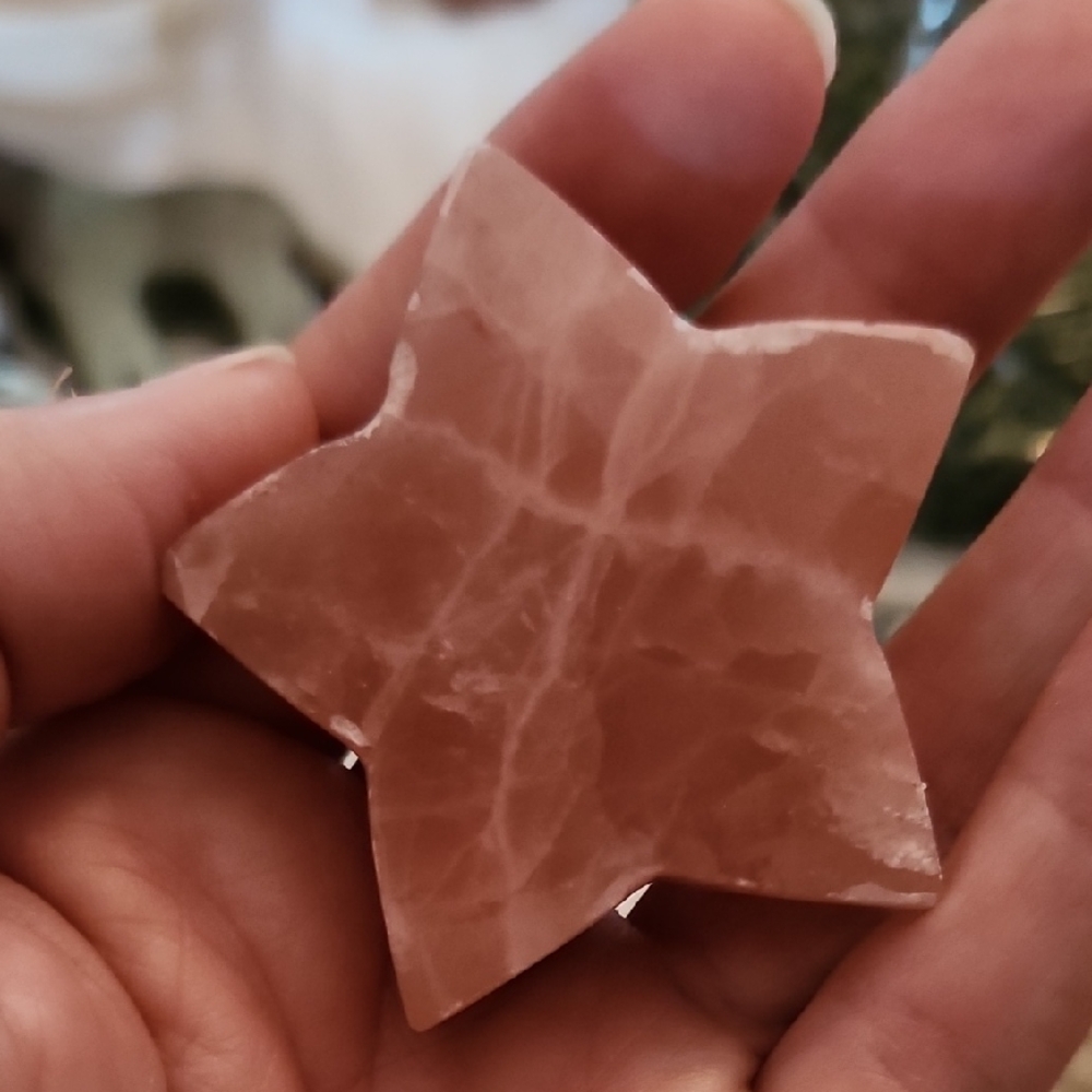 Rose Calcite Star